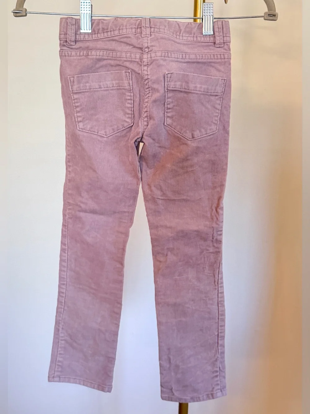 Crewcuts Girls Riley Pink Rose Corduroy Pants Size 5